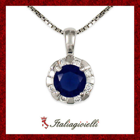 Fastosa Collana Zaffiro in Argento 925 - Italiagioielli