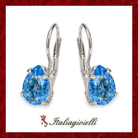 Orecchini Goccia Topazio in Argento 925 - Italiagioielli
