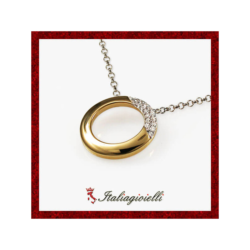 Sgargiante Collana a Cerchio in Argento 925 - Italiagioielli