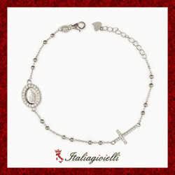 Raggiante Braccialetto Rosario in Argento 925 - Italiagioielli