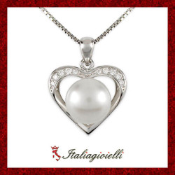 Pregevole Collana Cuore in Argento 925 - Italiagioielli