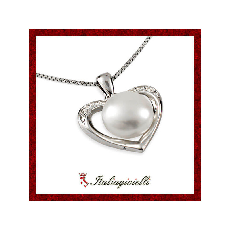 Pregevole Collana Cuore in Argento 925 - Italiagioielli