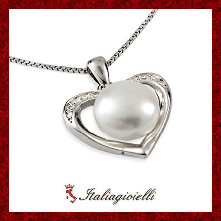 Pregevole Collana Cuore in Argento 925 - Italiagioielli