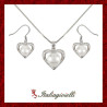 Pregevole Parure Cuore in Argento 925 - Italiagioielli
