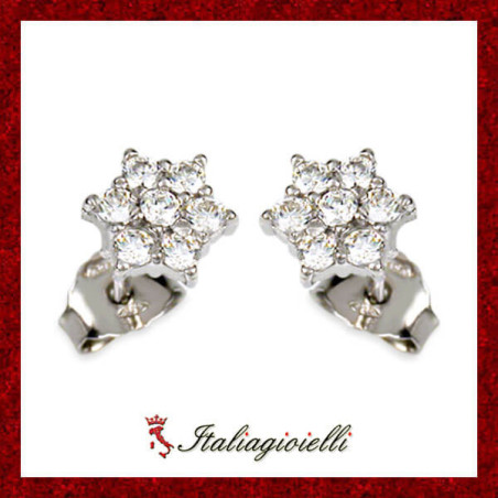 Orecchini Fiore in Argento 925 - Italiagioielli