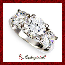 Possente Anello Trilogy in Argento 925 - Italiagioielli