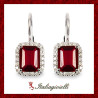 Sontuosi Orecchini Rubino in Argento 925 - Italiagioielli
