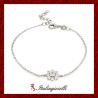 Scintillante Braccialetto Fiore in Argento 925 - Italiagioielli