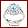 Sfarzoso Anello Kate Acquamarina in Argento 925 - Italiagioielli