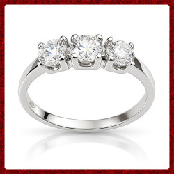 Distinto Anello Trilogy in Argento 925 - Italiagioielli