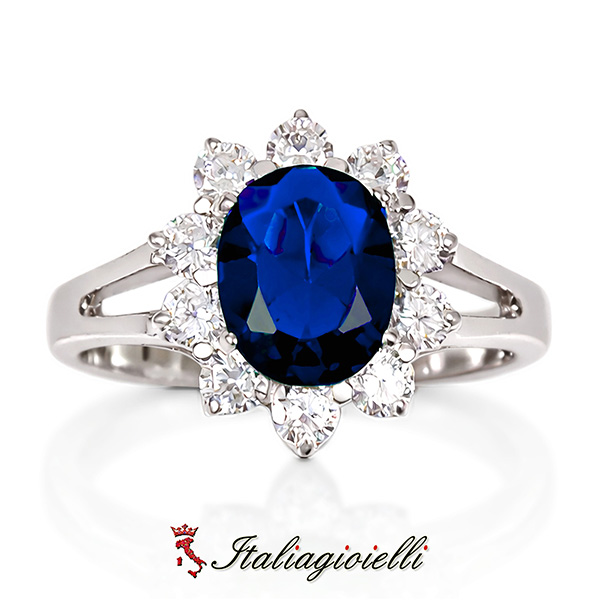 Sfarzoso Anello Kate Zaffiro