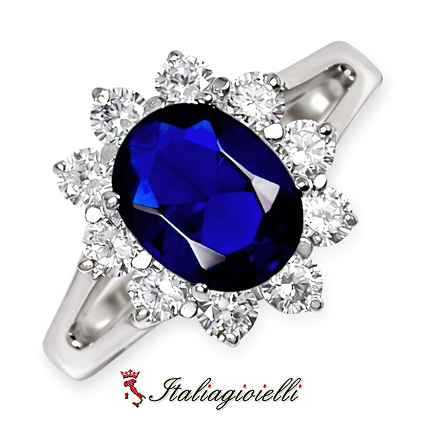 Sfarzoso Anello Kate Zaffiro