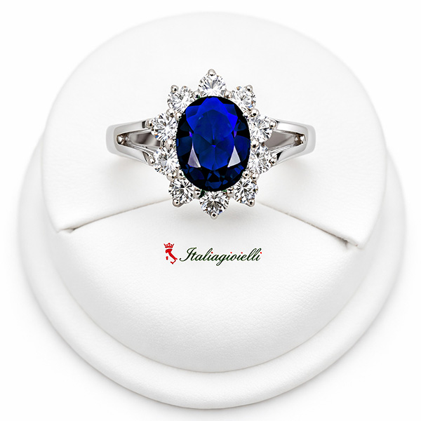 Sfarzoso Anello Kate Zaffiro