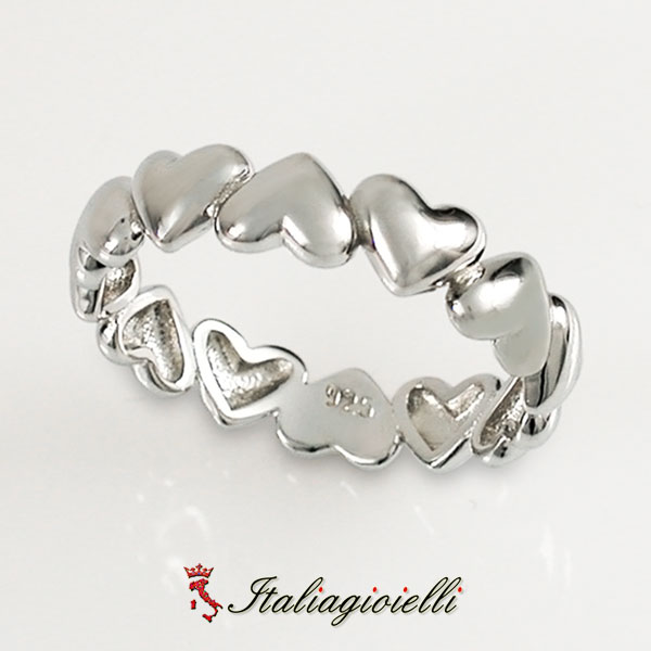 Pregevole Anello Cuori