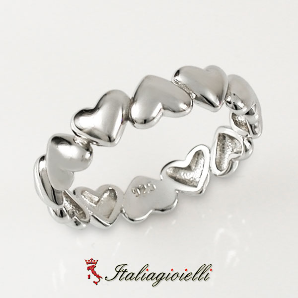 Pregevole Anello Cuori