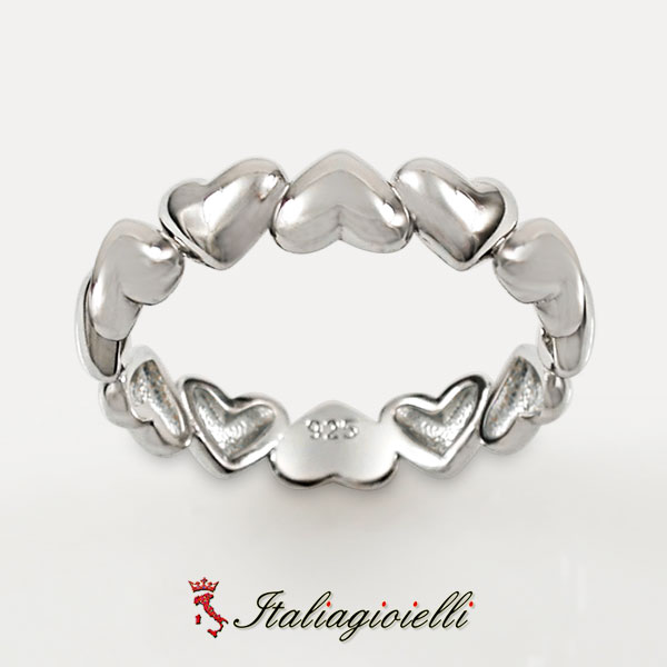 Pregevole Anello Cuori