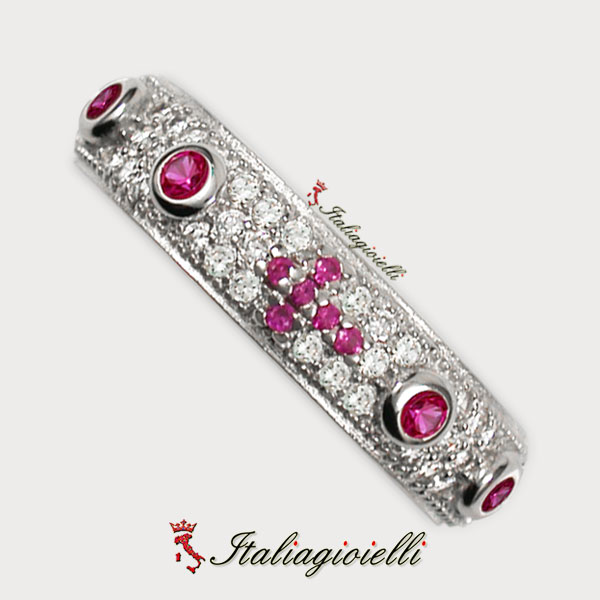 Prezioso Anello Rosario Rubino