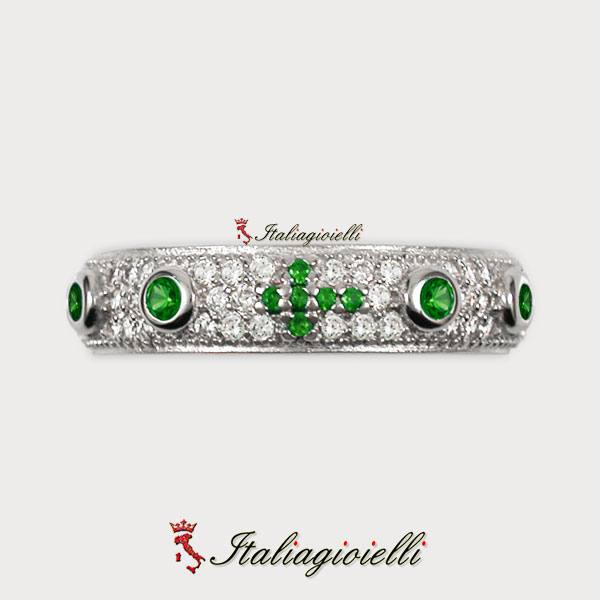 Prezioso Anello Rosario Smeraldo