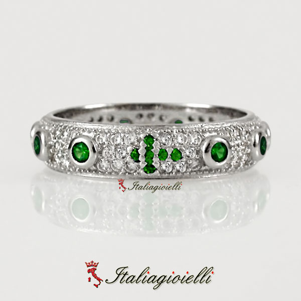 Prezioso Anello Rosario Smeraldo