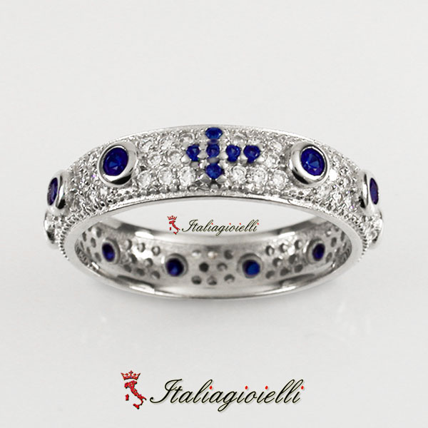 Prezioso Anello Rosario Zaffiro