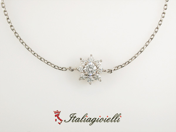 Scintillante Braccialetto Fiore