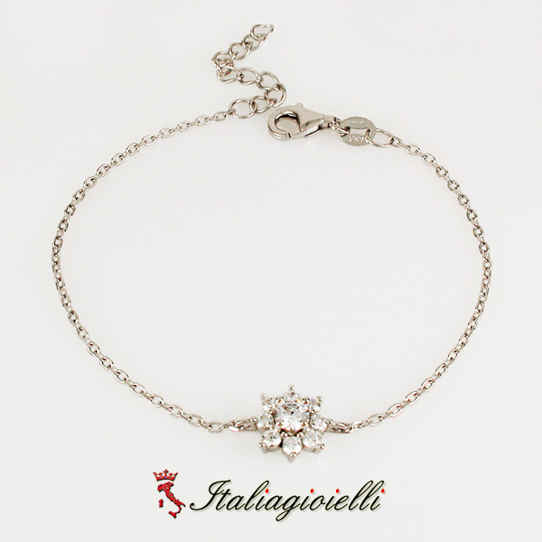Scintillante Braccialetto Fiore