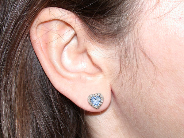 Magici Orecchini Cuore Acquamarina