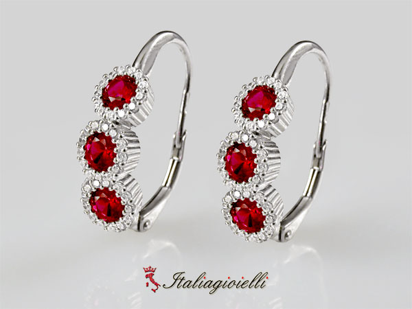 Raggianti Orecchini Trilogy Rubino