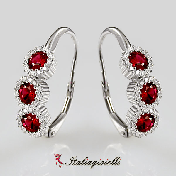 Raggianti Orecchini Trilogy Rubino
