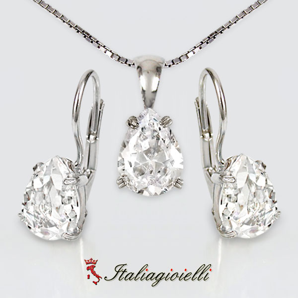 Parure Goccia Brillante