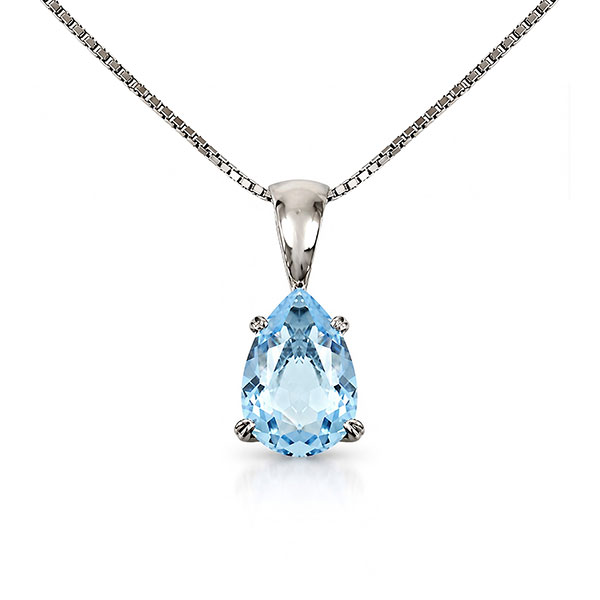 Collana Goccia Acquamarina