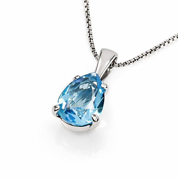 Collana Goccia Acquamarina