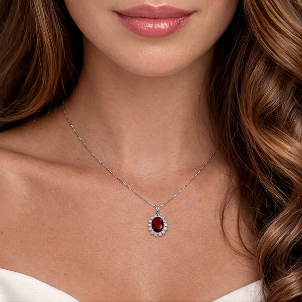 Sfarzosa Collana Rubino