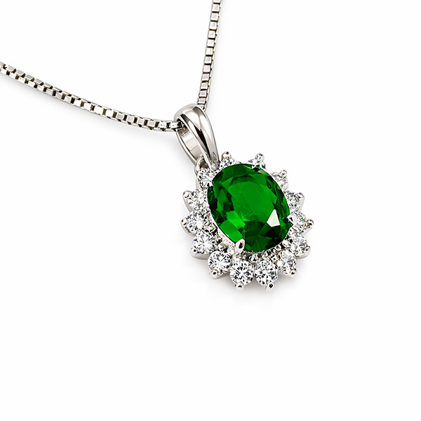 Sfarzosa Collana Smeraldo