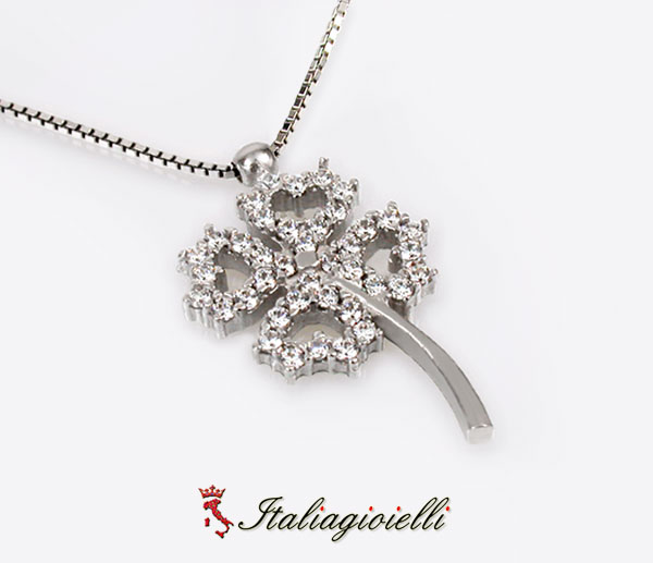 Collana Quadrifoglio Portafortuna