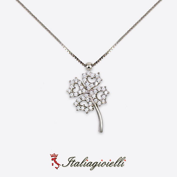 Collana Quadrifoglio Portafortuna