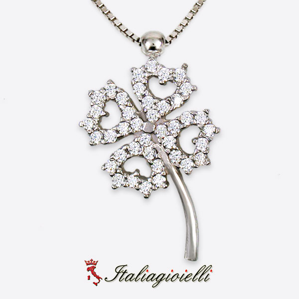 Collana Quadrifoglio Portafortuna